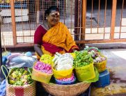 Flower Vendor at the Temple