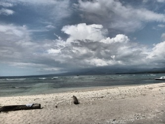 Beach on Gili Air with Views to the Mainland