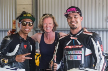 Mags with the Malaysian Race Team